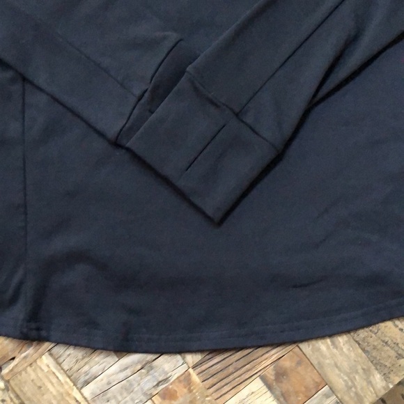 Fabletics black lace pullover funnel neck sweater - Picture 4 of 9